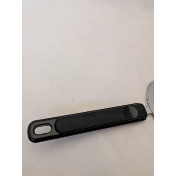 Vintage Chromium Cake Pie Spatula Server 10 1/2" Black Handle - Picture 3 of 7
